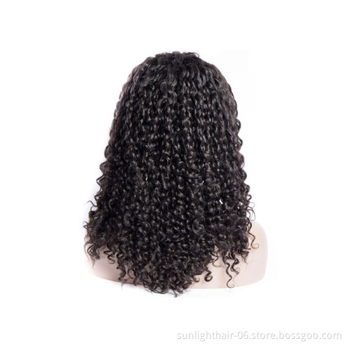 Wigs Indian  Virgin Human Hair Deep Curly Lace Front Human Hair Wigs For Women  Brazilian virgin Hair 13x4 Lace front wigs